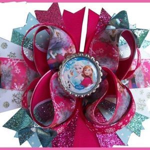 4.5 INCH DISNEY ELSA & ANNA HAIRBOW